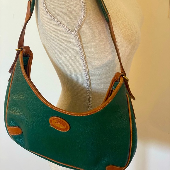 Vintage Dooney & Burke Hunter Green Shoulder Bag - Picture 11 of 11